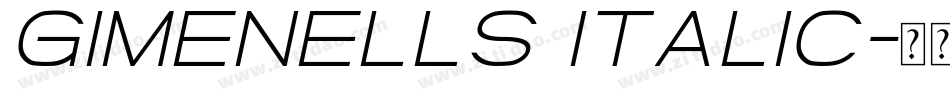 Gimenells Italic字体转换